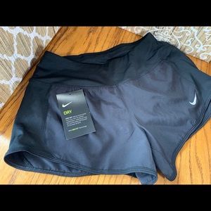 NWOT Nike Dri-Fit Black Running Shorts WXS